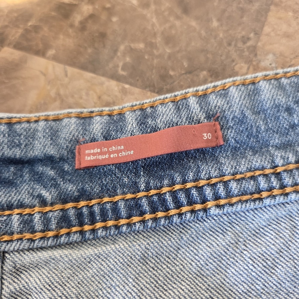 Anthropologie Pilcro 30 Slim Boyfriend Embroidered Patch Mid Rise Distress Jean - Picture 13 of 16